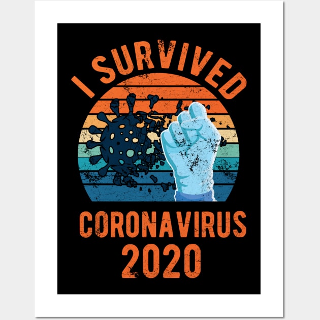 Coronavirus I Survived Coronavirus Wall Art by Gaming champion